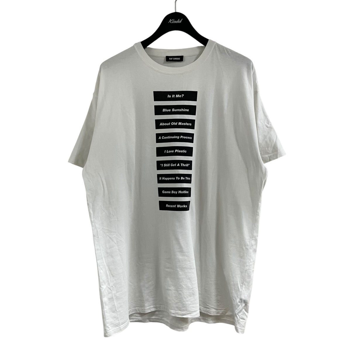 RAF SIMONS RECENT WORKS Tシャツ 古着・中古-1枚目のアイテム画像