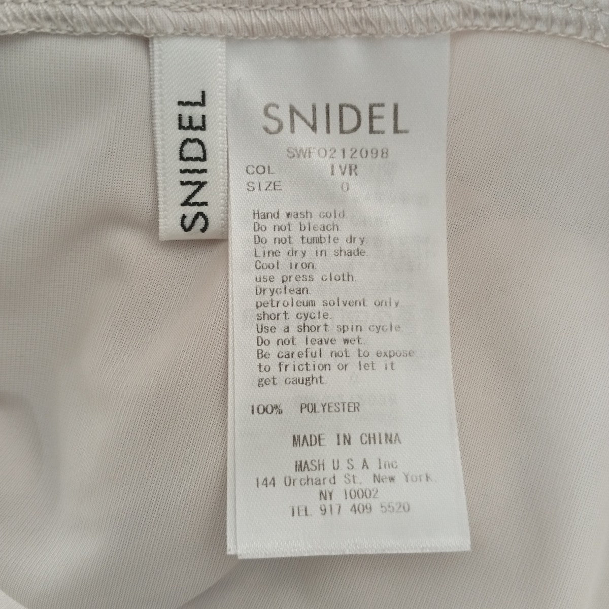 Snidel Sustainableギャザープリントドット柄ワンピースSWF0212098 古着・中古-4枚目のアイテム画像