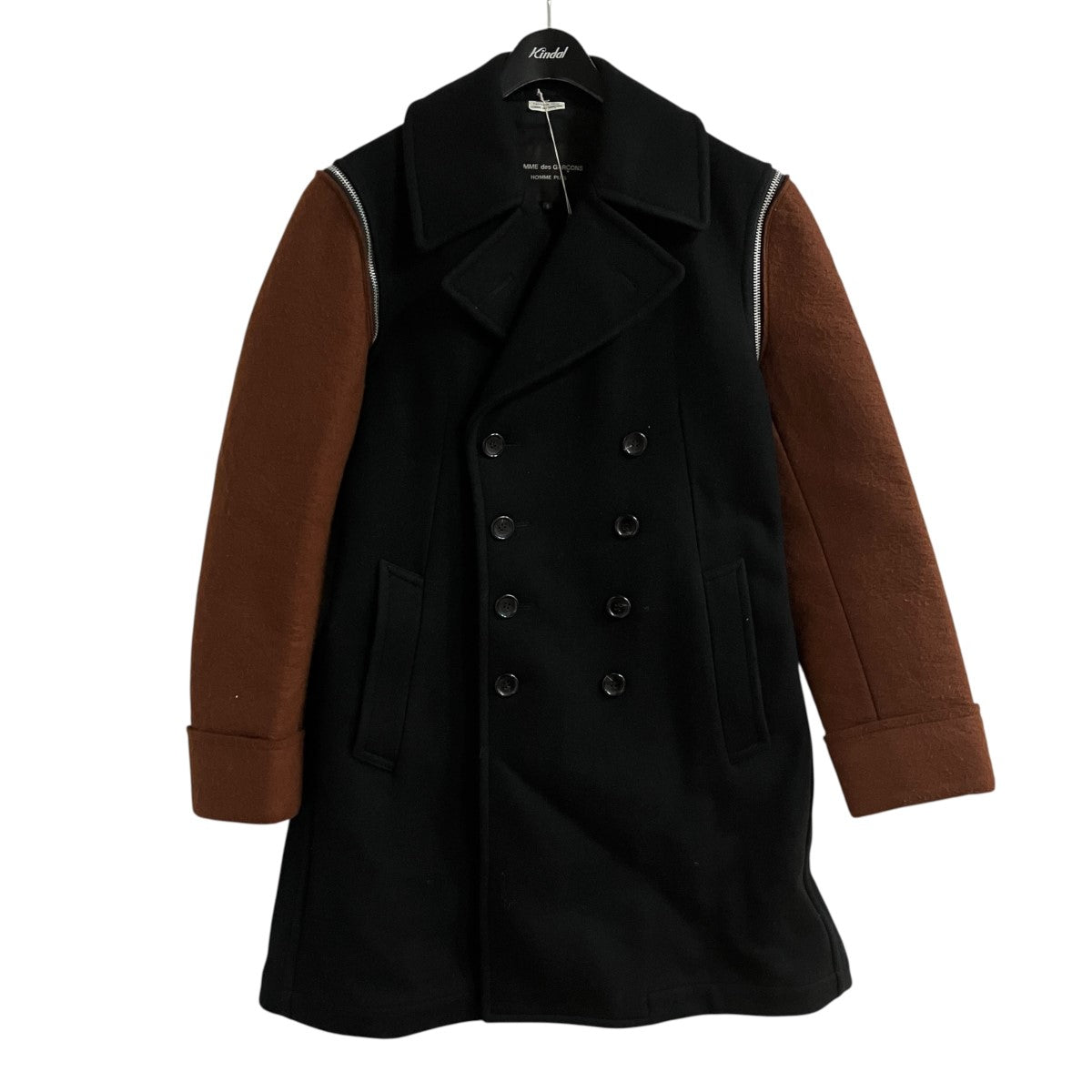 COMME des GARCONS 切替ウールコート 古着・中古-1枚目のアイテム画像