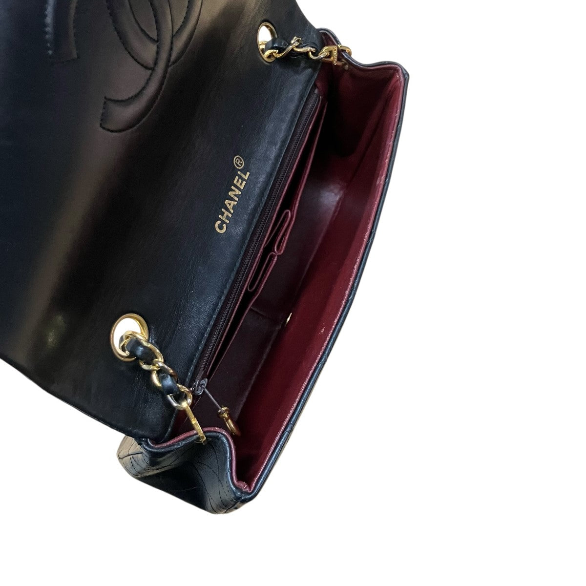 CHANEL(シャネル) マトラッセ ラムスキン チェーンショルダーバッグ