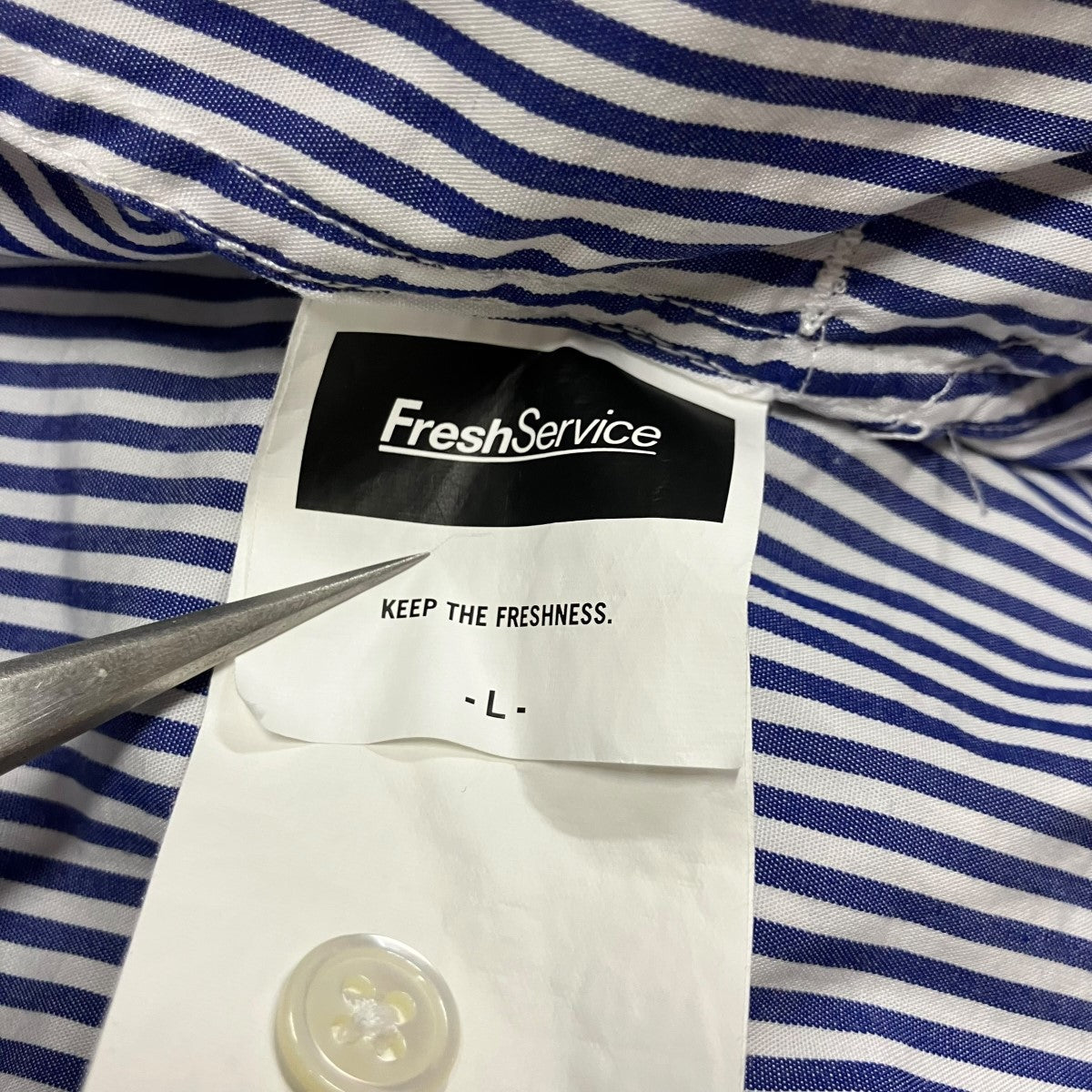 ストライプシャツジャケット