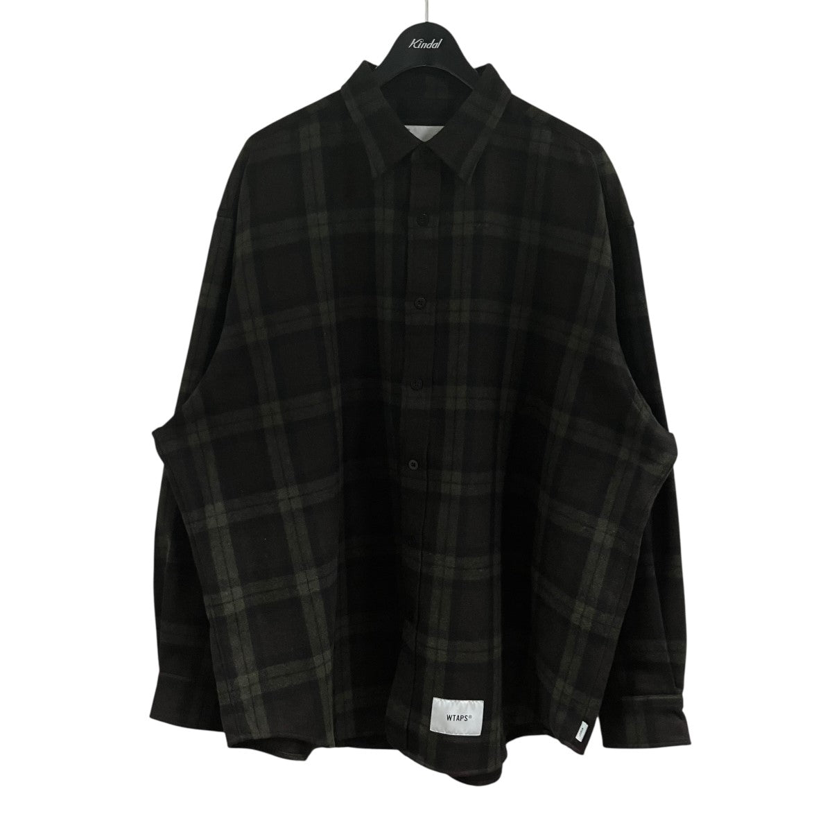WTAPS(ダブルタップス) ウールチェックシャツ 252TQDT-SHM03 ブラウン