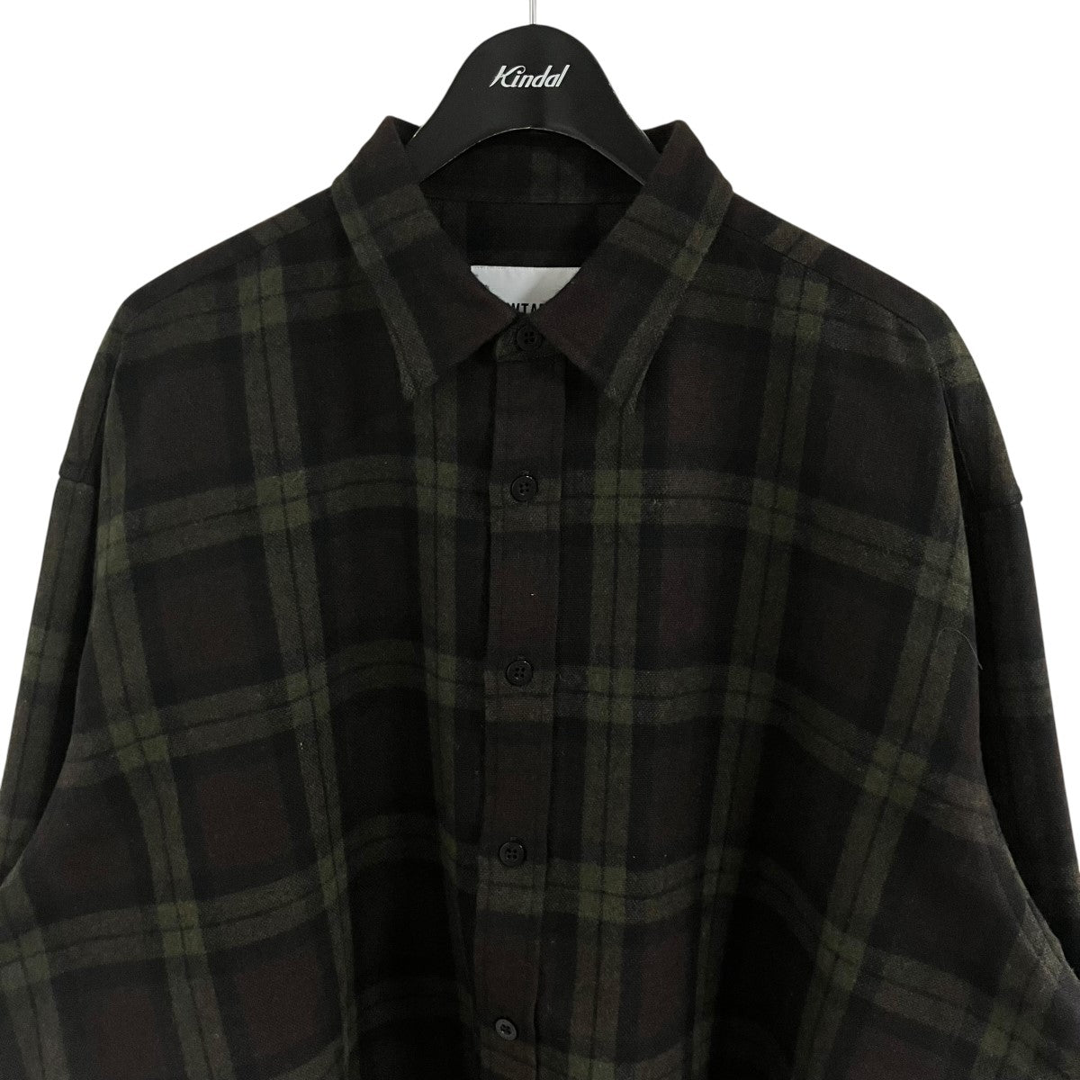 WTAPS(ダブルタップス) ウールチェックシャツ 252TQDT-SHM03 ブラウン