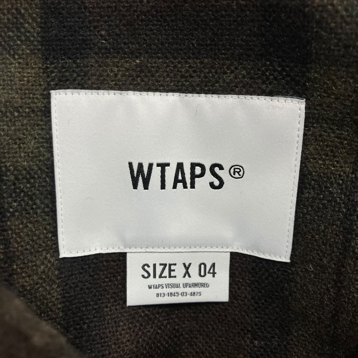WTAPS(ダブルタップス) ウールチェックシャツ 252TQDT-SHM03 ブラウン