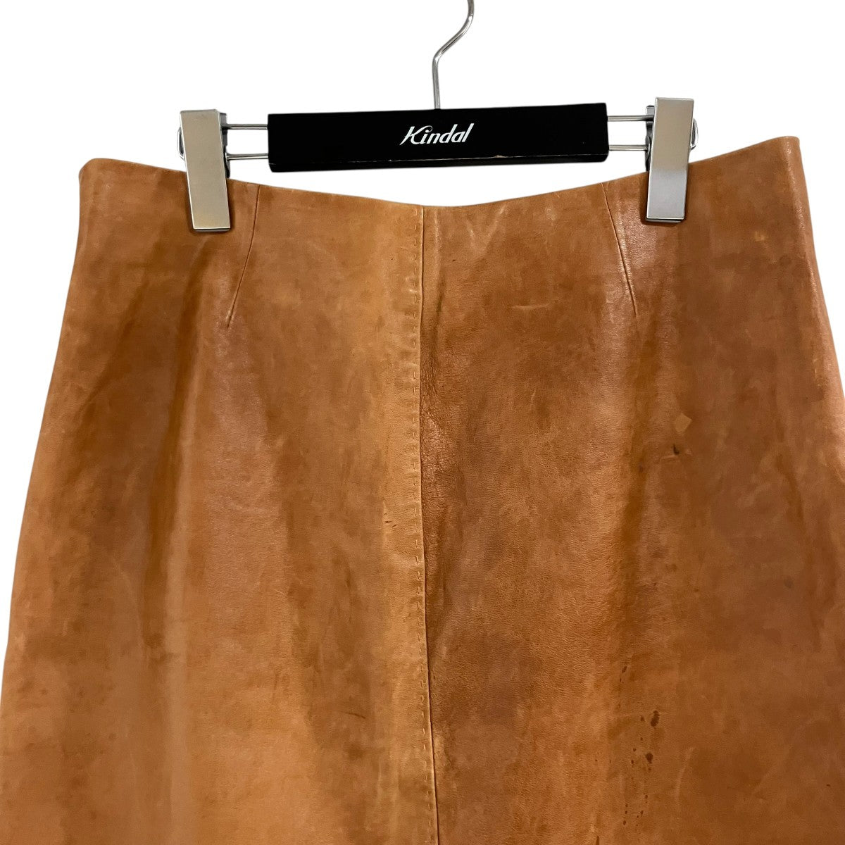 CELINE Phoebe Philoシープスキンレザースカート2369/1058 古着・中古-2枚目のアイテム画像