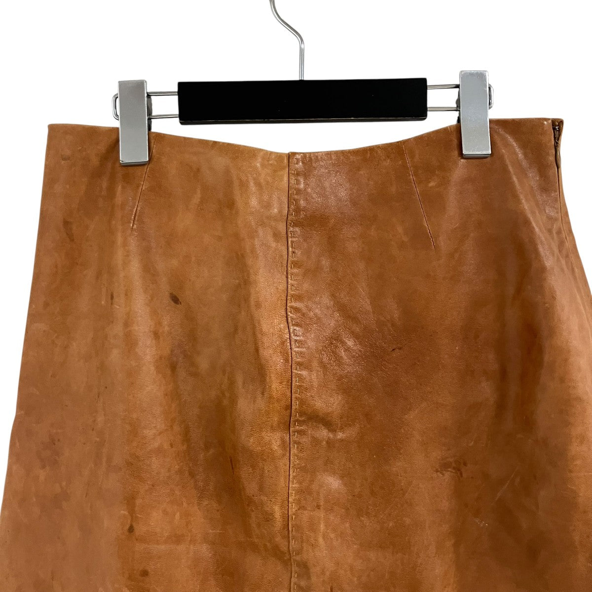 CELINE Phoebe Philoシープスキンレザースカート2369/1058 古着・中古-4枚目のアイテム画像