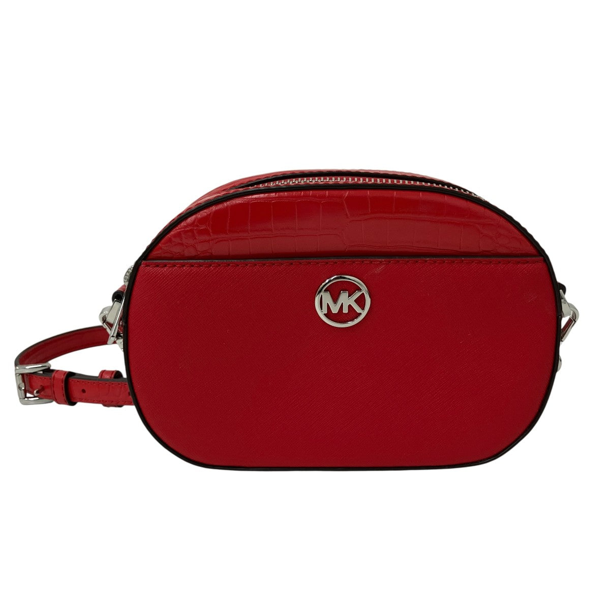MICHAEL KORS クロコ型押しショルダーバッグ 古着・中古-1枚目のアイテム画像