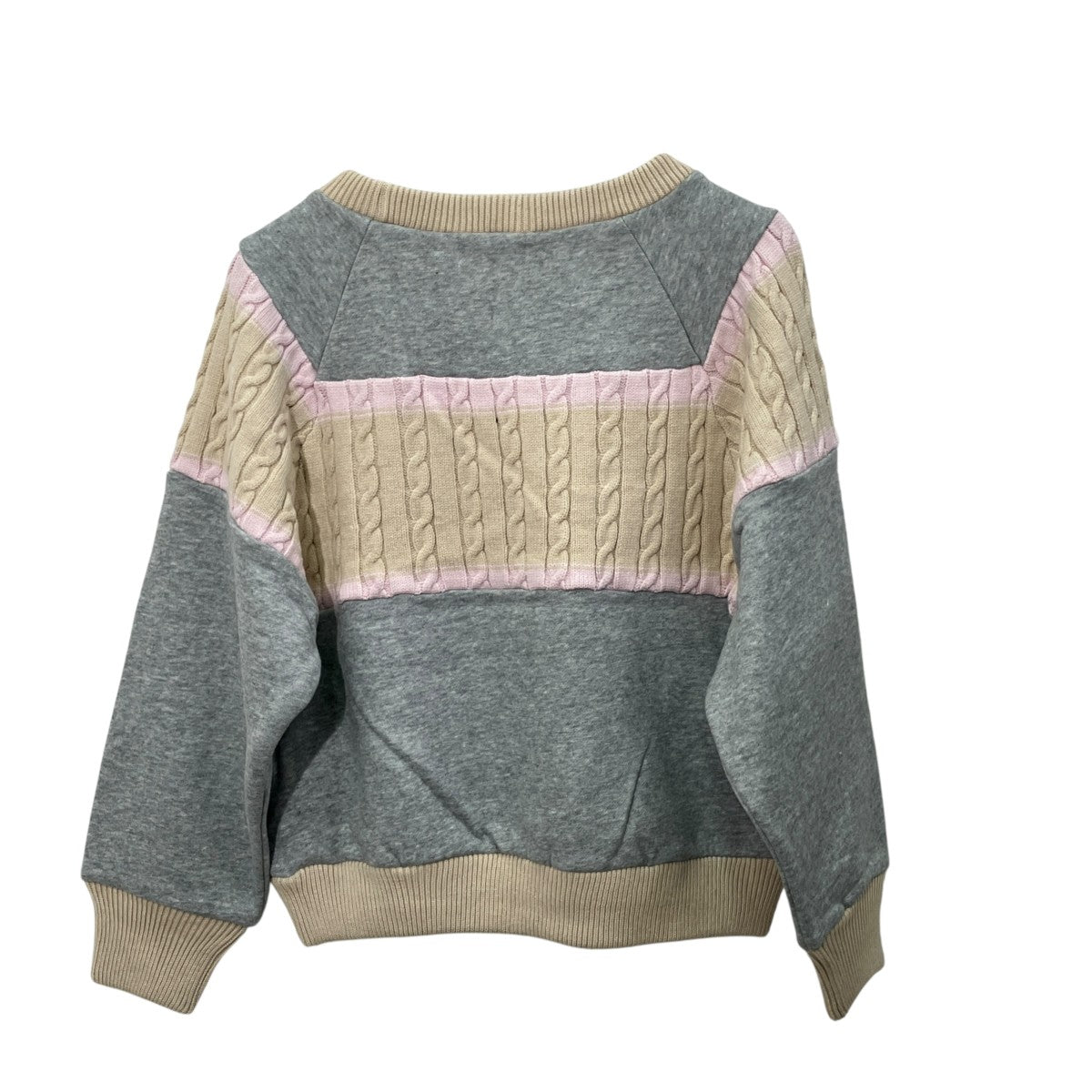 AND MARY ニット切替ロゴスウェットAM1660 ｢Logo loose sweat｣ 古着・中古-2枚目のアイテム画像