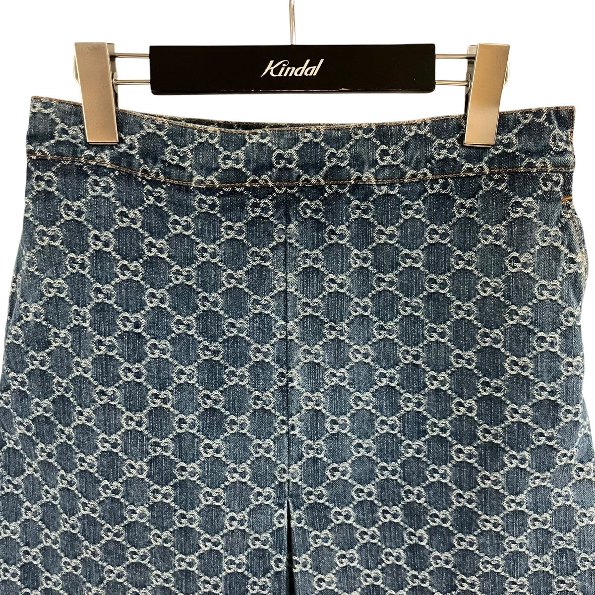 GUCCI GGモノグラムデニムスカート 古着・中古-2枚目のアイテム画像