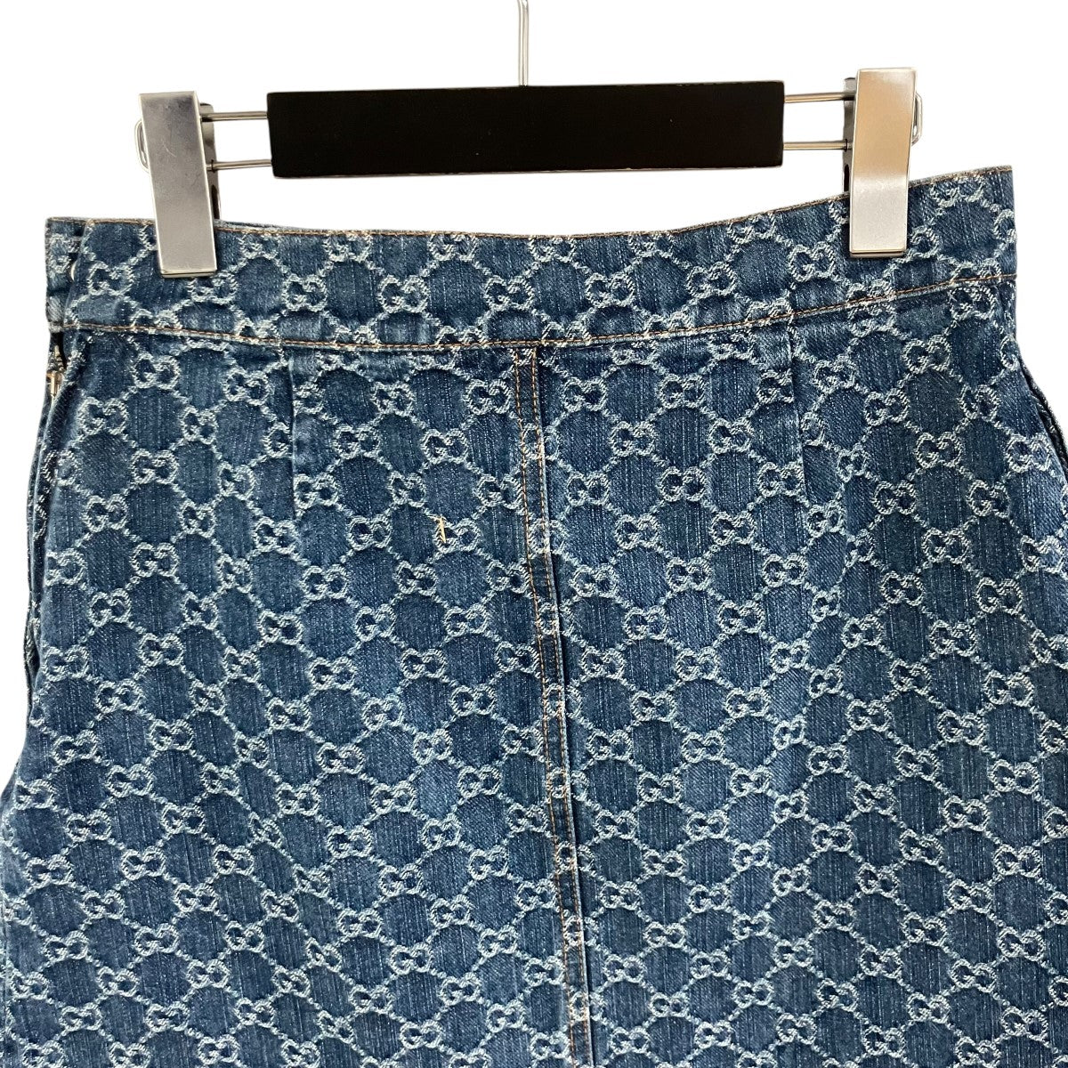 GUCCI GGモノグラムデニムスカート 古着・中古-4枚目のアイテム画像
