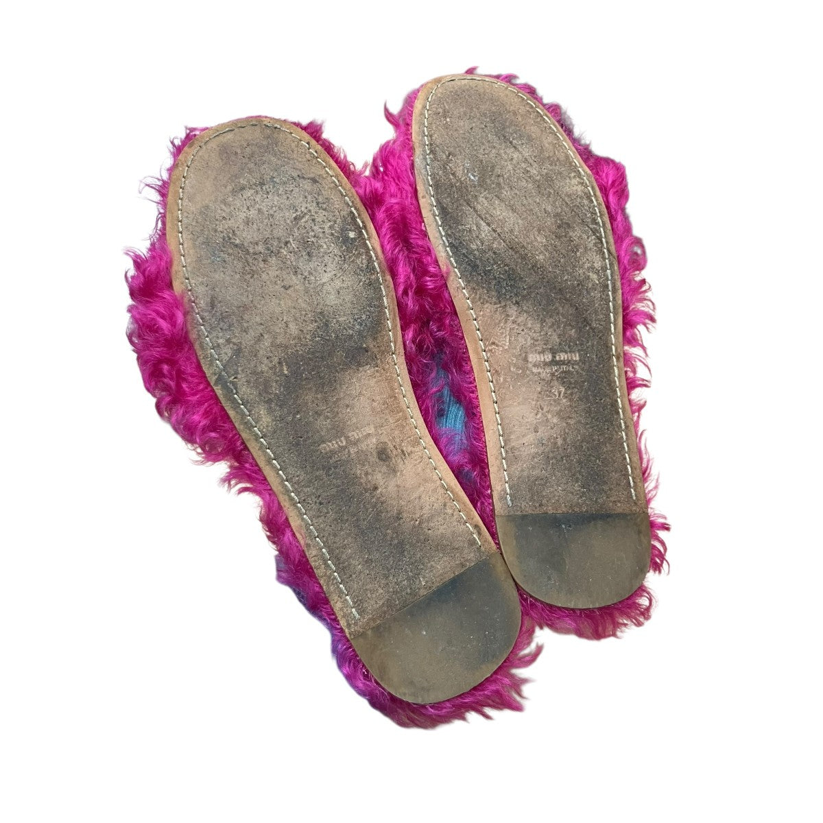 MIU MIU 16AWパールビジューファーサンダル 古着・中古-8枚目のアイテム画像