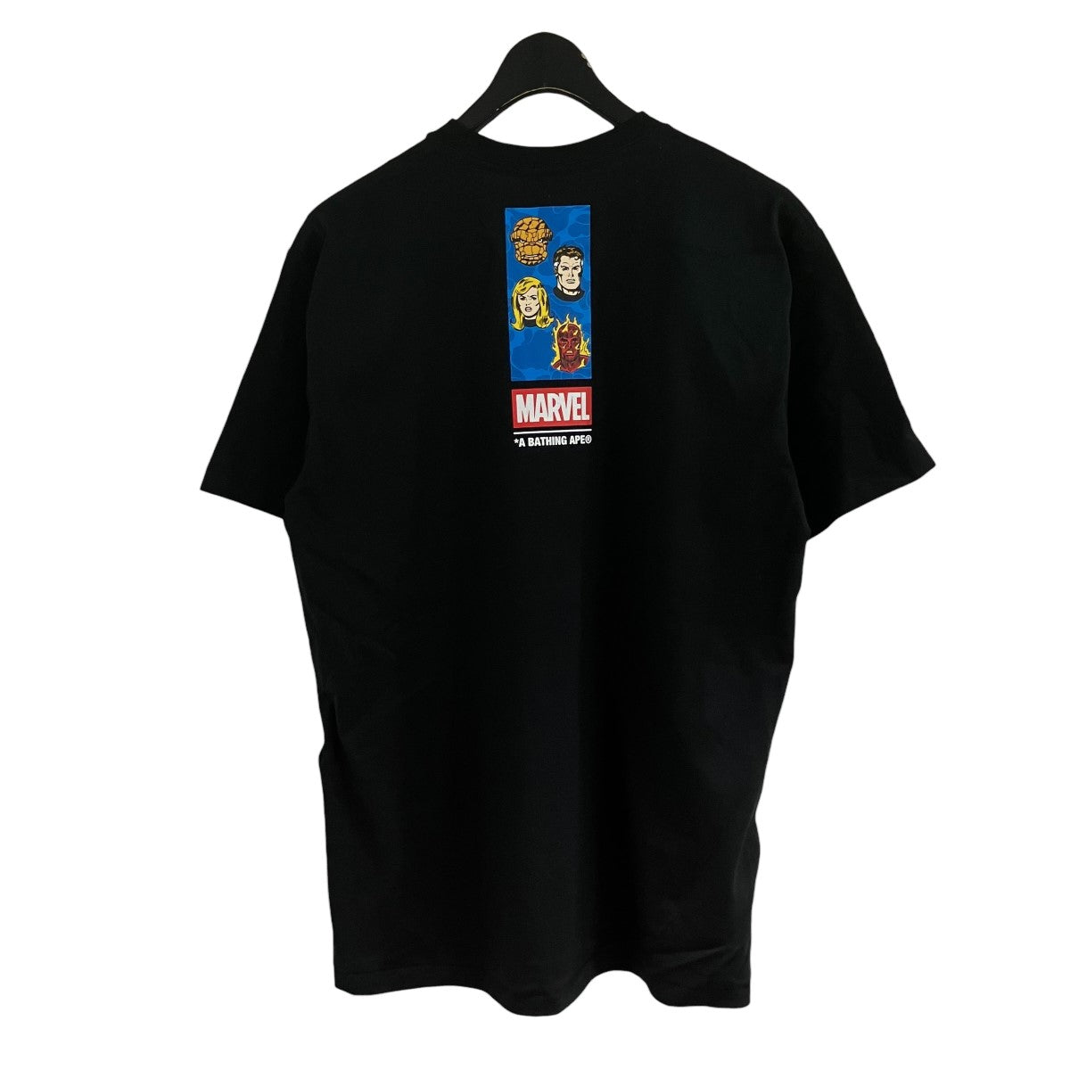 A BATHING APE(アベイシングエイプ) プリントTシャツ ブラック サイズ