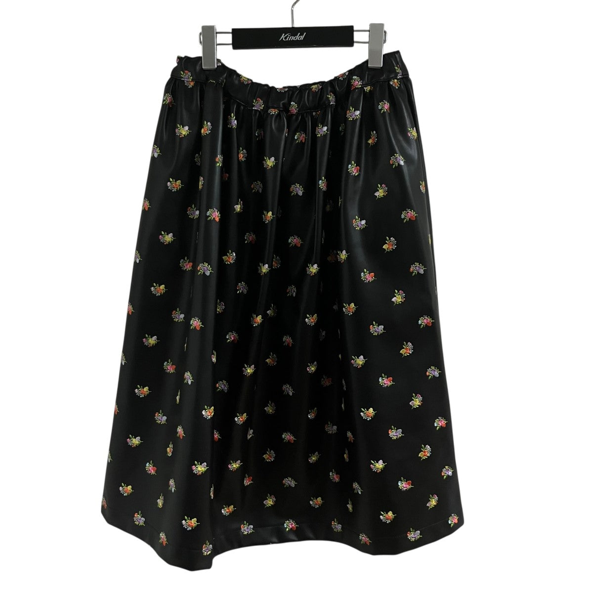 COMME des GARCONS GIRL フェイクレザーエンブロイダリースカート 古着・中古-1枚目のアイテム画像