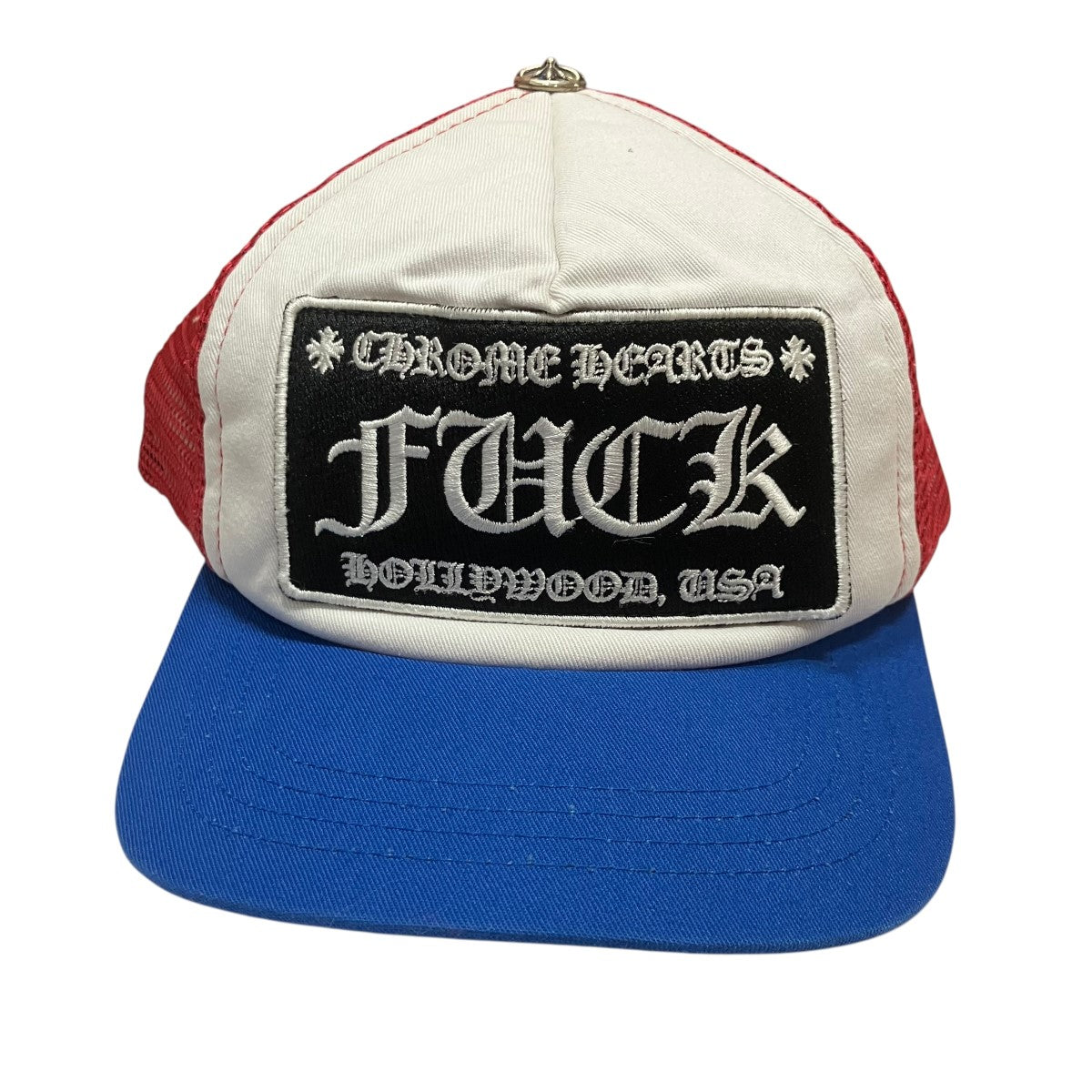 CHROME HEARTS トラッカーキャップ 赤青 中古・古着通販】CHROME HEARTS (クロムハーツ) クロスボール