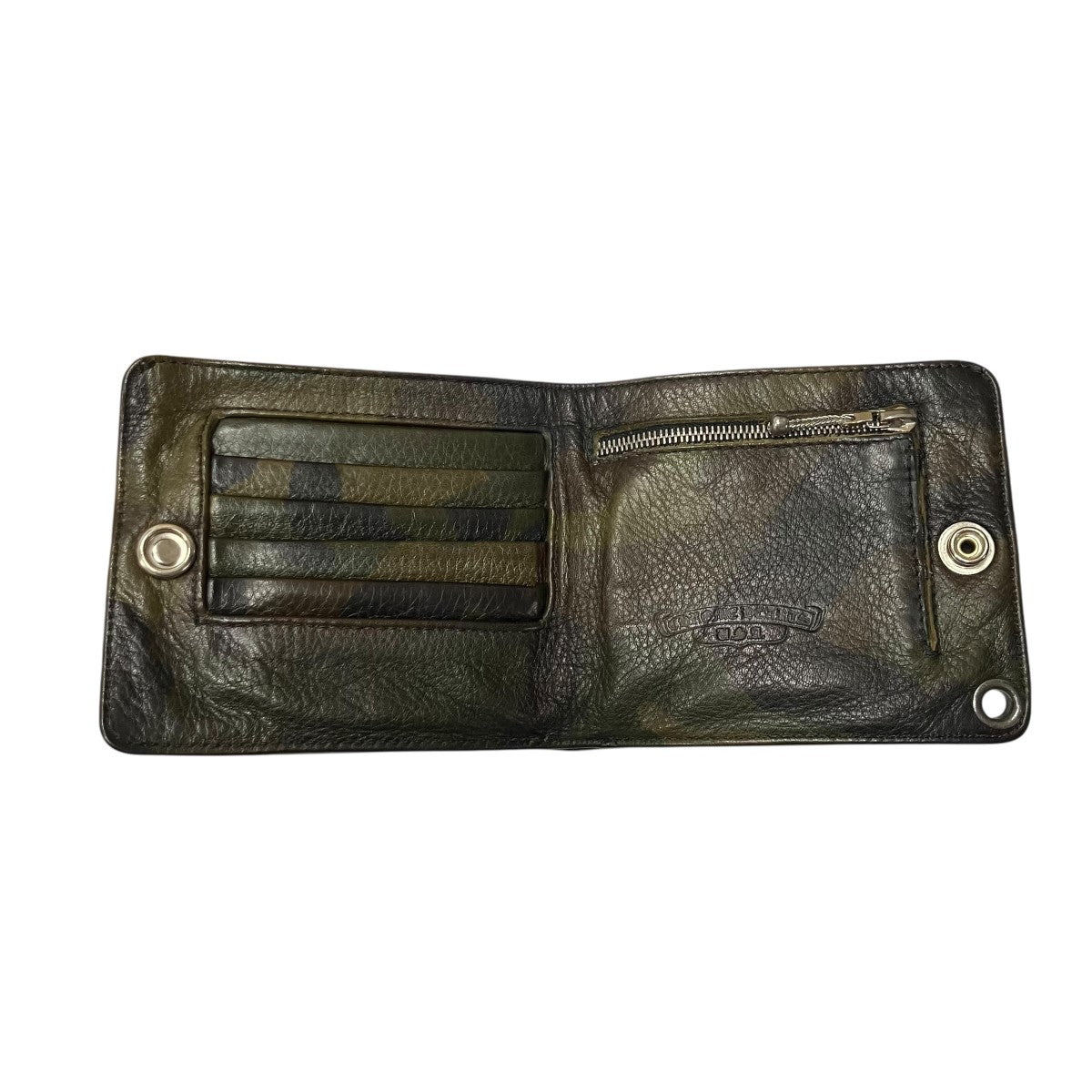 CHROME HEARTS カモ柄1スナップ クロスボタン ウォレット 古着・中古-5枚目のアイテム画像