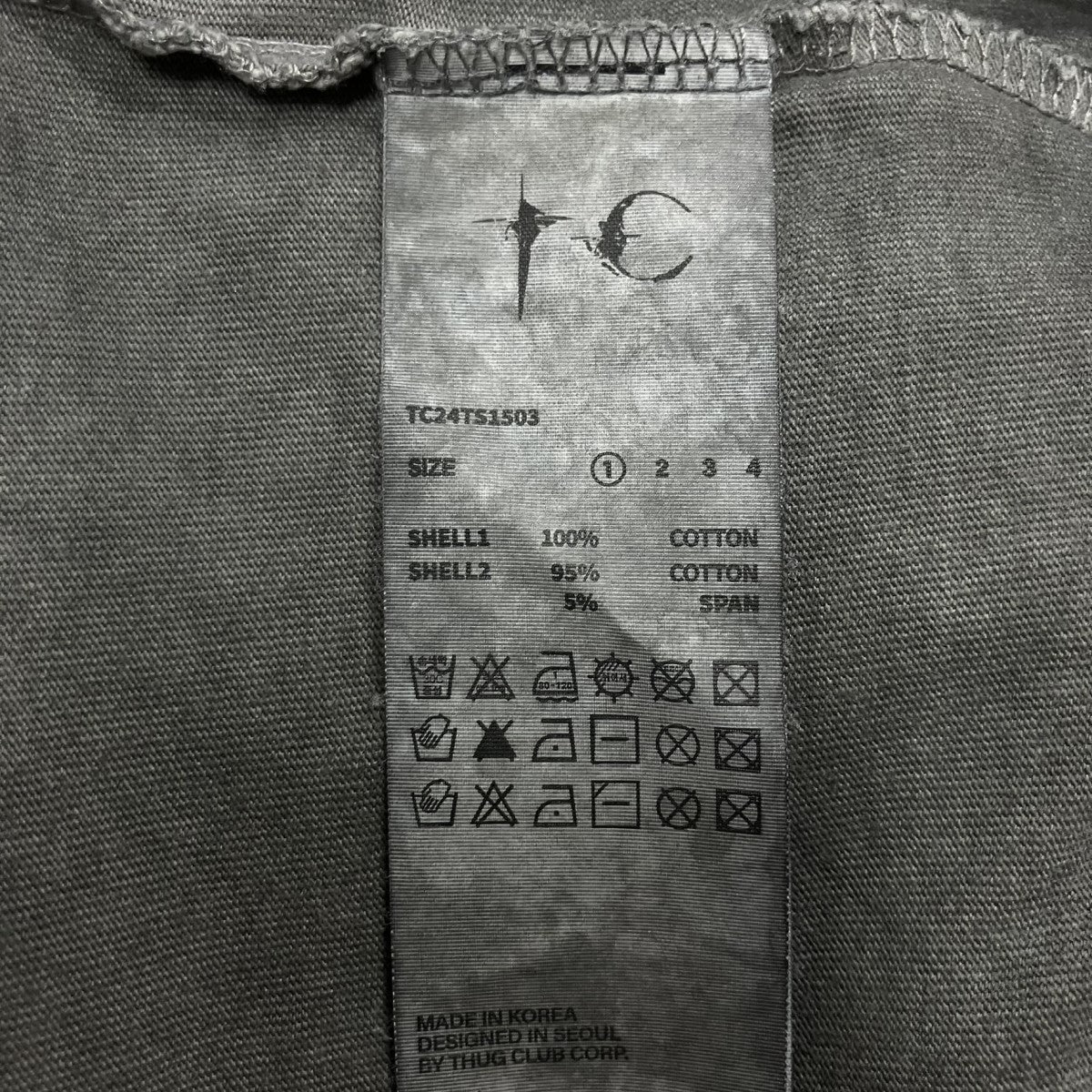 THUG CLUB ロゴ半袖Tシャツ 古着・中古-6枚目のアイテム画像