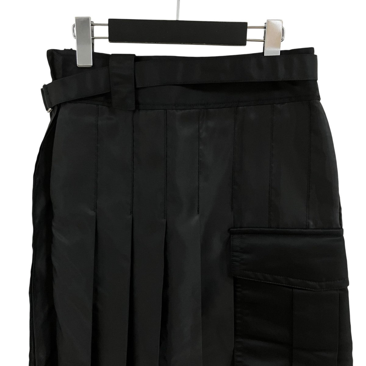 sacai(サカイ) ナイロンツイルスカート 24-07246 ブラック サイズ 1