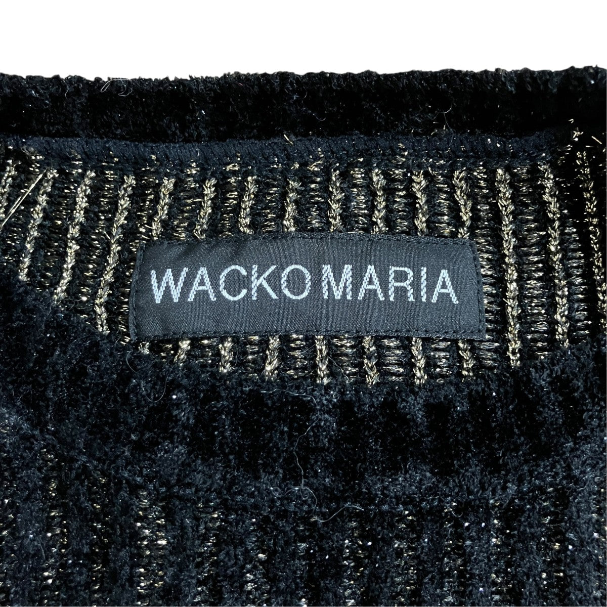 WACKO MARIA グリッターニットセーター 古着・中古-5枚目のアイテム画像