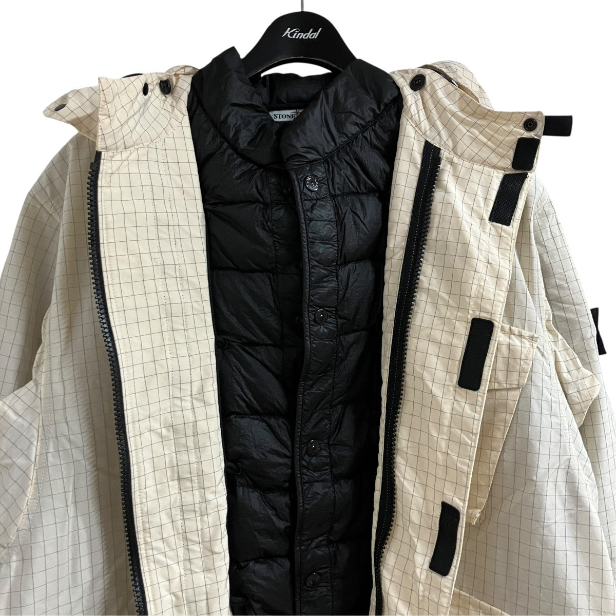 STONE ISLAND リフレクティブリップストップフライトジャケット 古着・中古-4枚目のアイテム画像