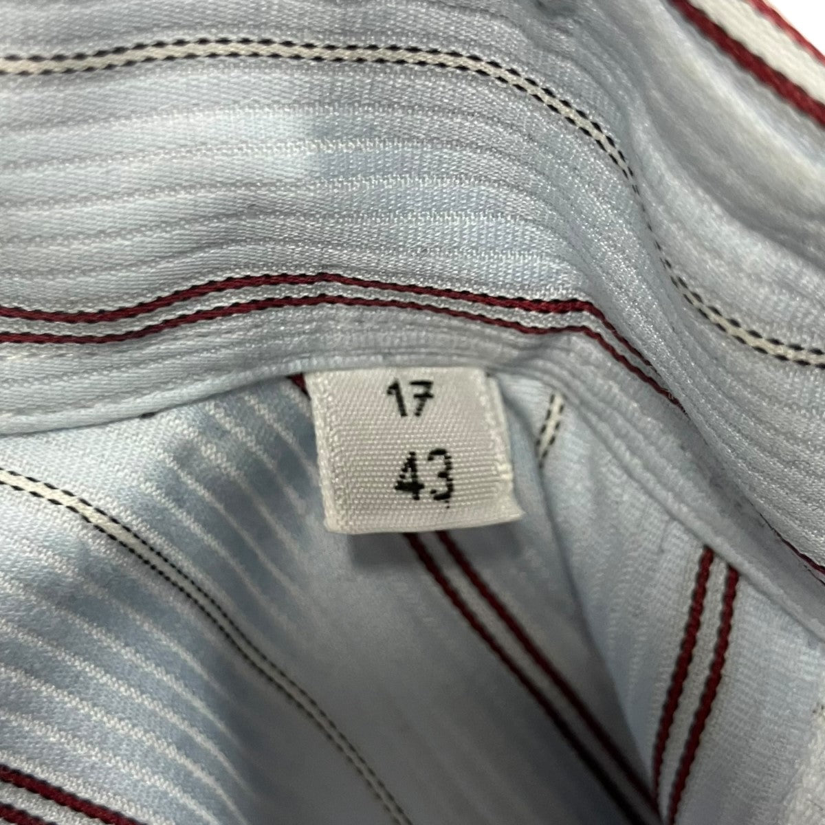 HERMES(エルメス) ストライプシャツ スカイブルー サイズ 43｜【公式