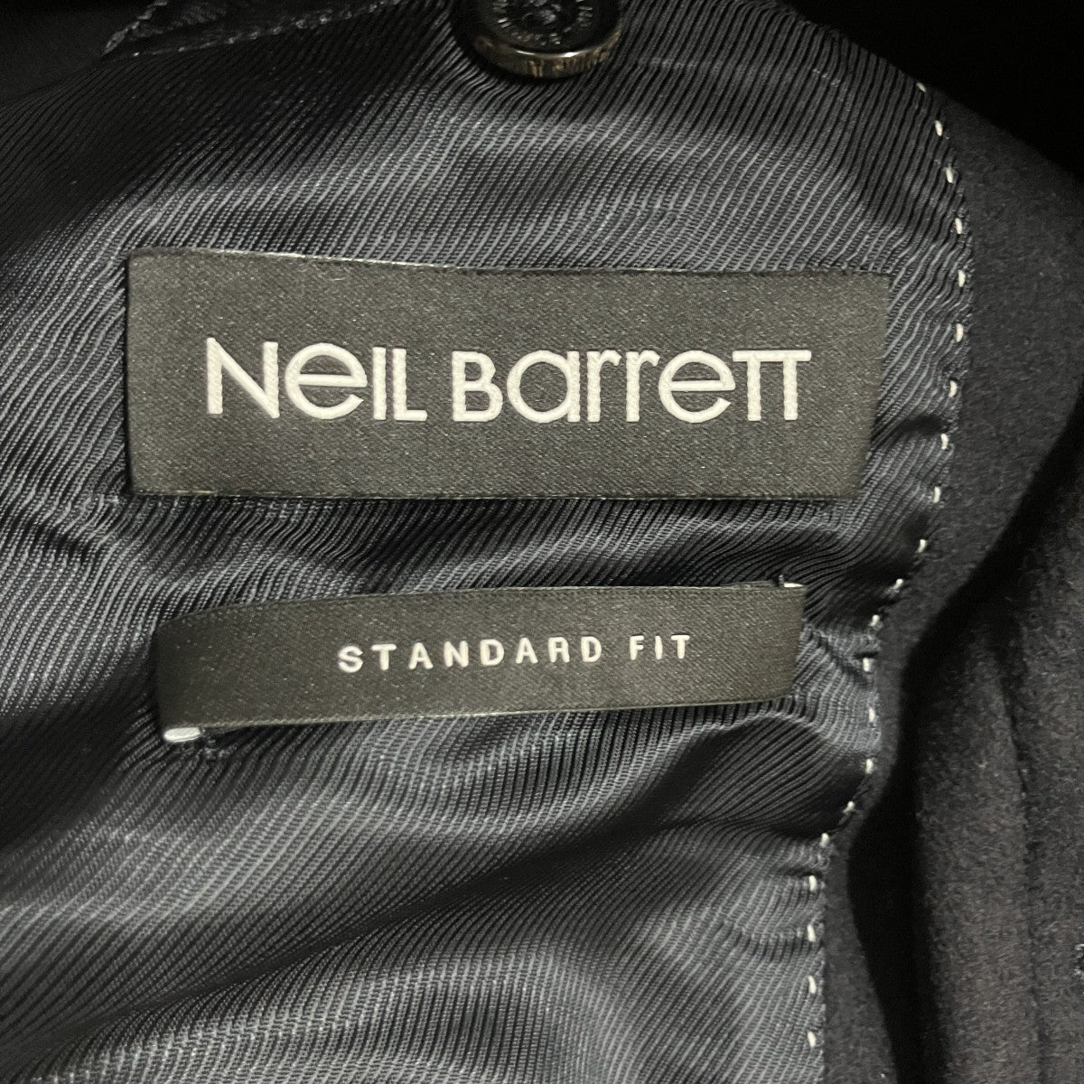 NEIL BARRETT ウールブレンドピーコート 古着・中古-5枚目のアイテム画像