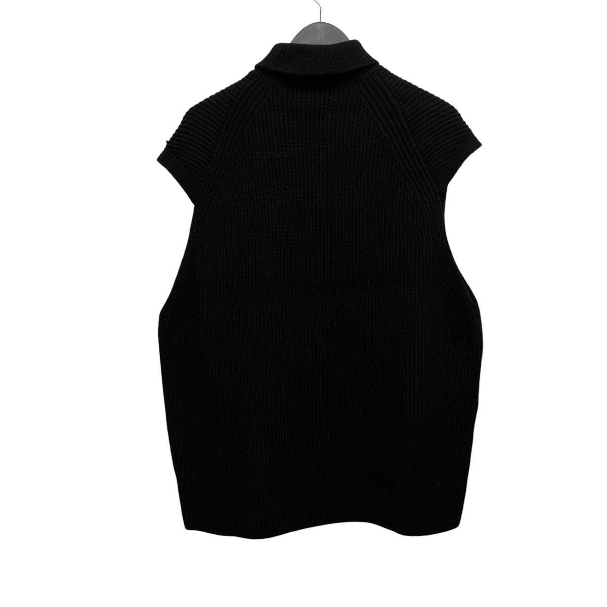 WOOL RIB KNIT TURTLE NECK VESTニットベストA21AV05RK