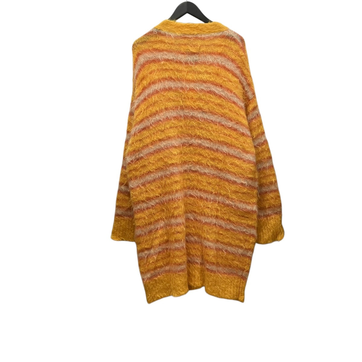 MARNI Stripe Iconic Groovy Mohair CardiganロングボーダーニットカーディガンCDMG0072Q0UFU121 古着・中古-2枚目のアイテム画像