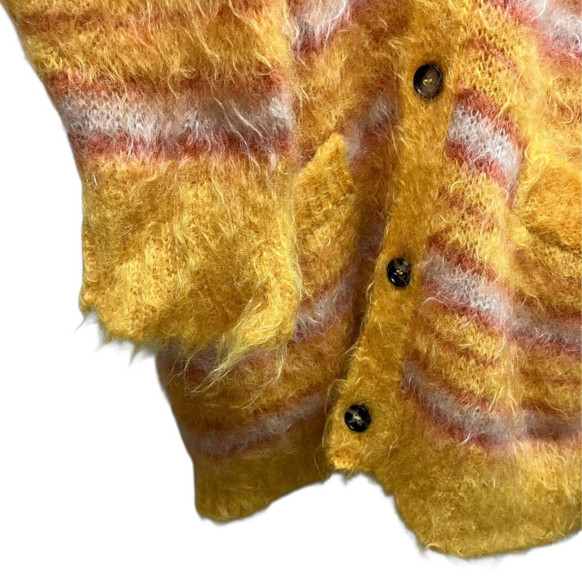 MARNI Stripe Iconic Groovy Mohair CardiganロングボーダーニットカーディガンCDMG0072Q0UFU121 古着・中古-5枚目のアイテム画像