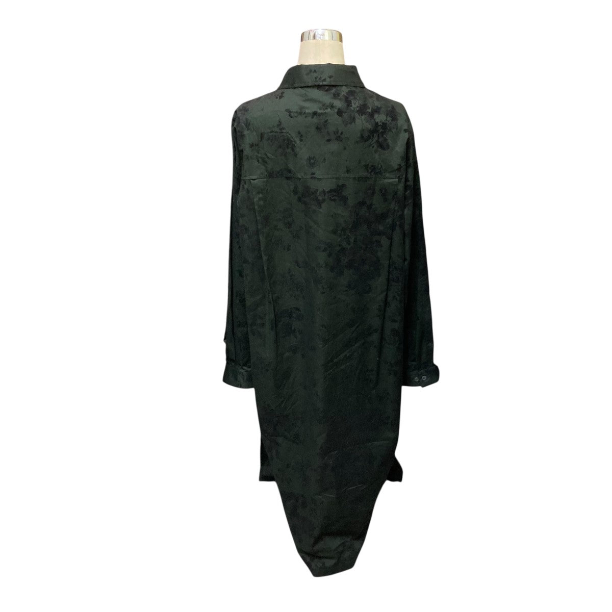 juha BOTANICAL FLOCKY SHIRT COAT総柄ロング長袖シャツコート10150102 古着・中古-2枚目のアイテム画像