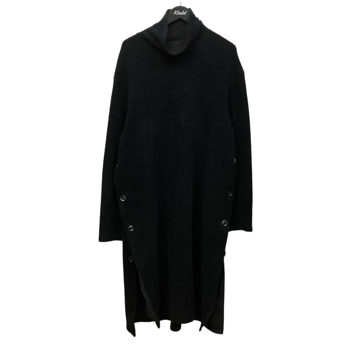 Yohji Yamamoto pour homme 18AWサイドスリットハイネックロングニットHV-T74-178 古着・中古-1枚目のアイテム画像
