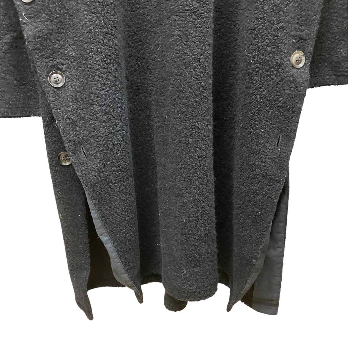 Yohji Yamamoto pour homme 18AWサイドスリットハイネックロングニットHV-T74-178 古着・中古-4枚目のアイテム画像