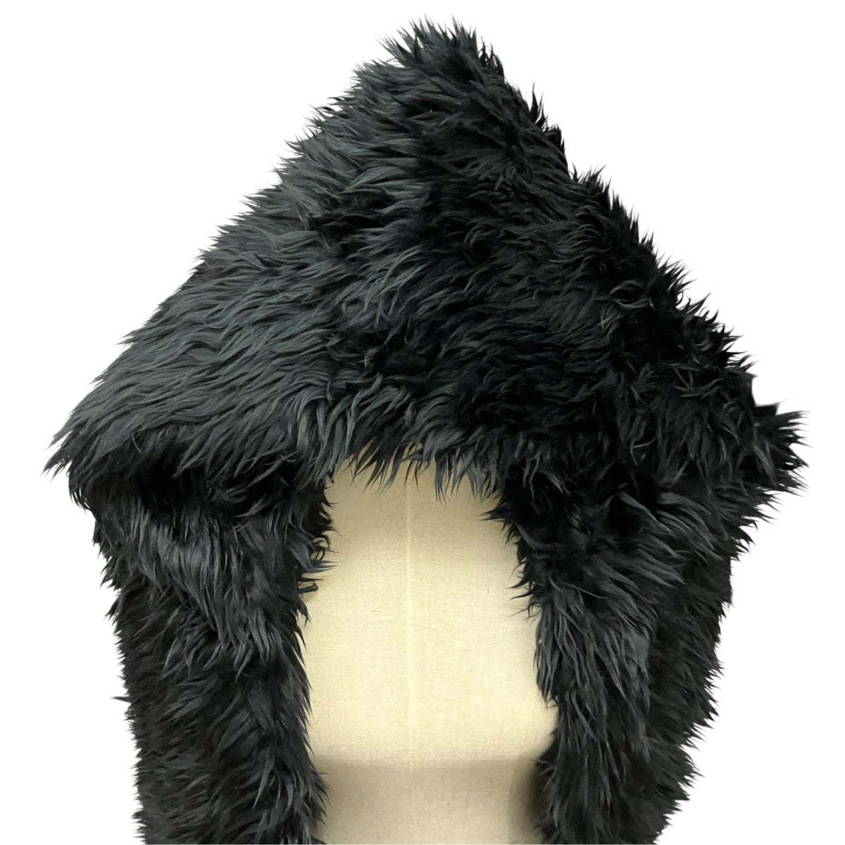 juha FUR HOODED MUFFLERモヘアニット帽10180902 古着・中古-2枚目のアイテム画像