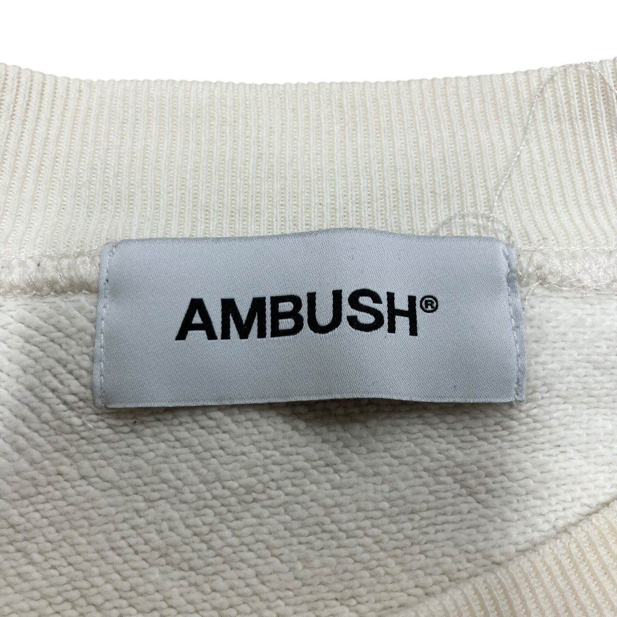 AMBUSH(アンブッシュ) ロゴスウェットトレーナー 12111841 アイボリー