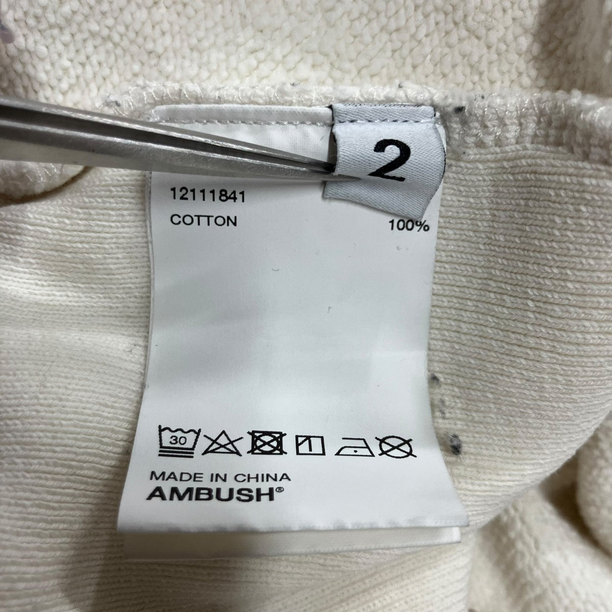 AMBUSH アンブッシュ トレーナー 新品未使用 AMBUSH(アンブッシュ) ロゴスウェットトレーナー 12111841 アイボリー