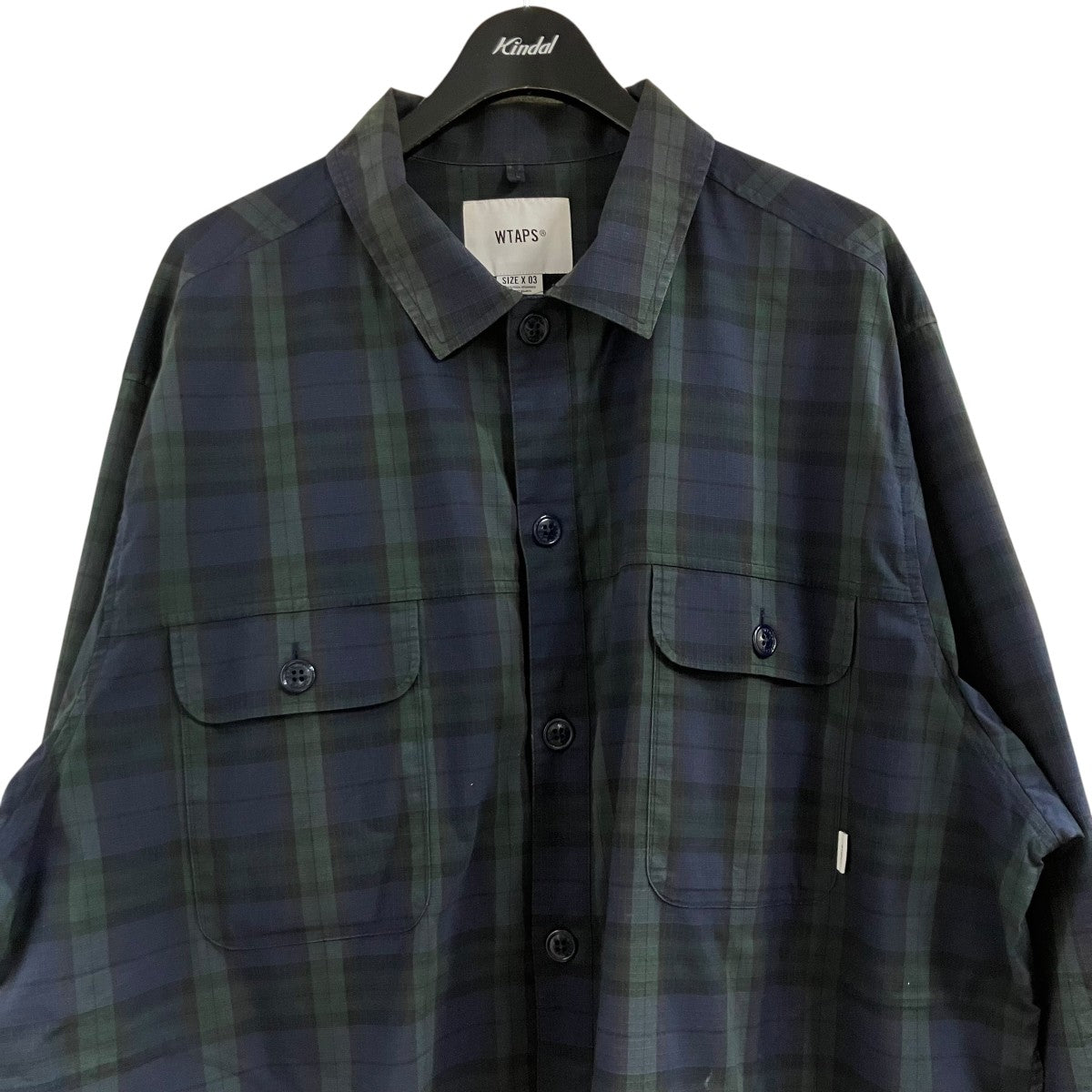 WTAPS チェックシャツ 古着・中古-2枚目のアイテム画像