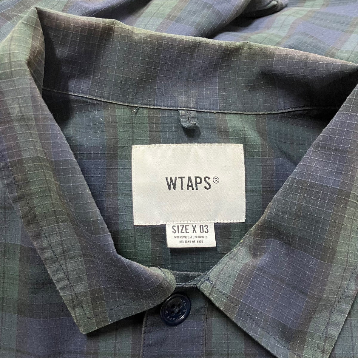 WTAPS チェックシャツ 古着・中古-5枚目のアイテム画像