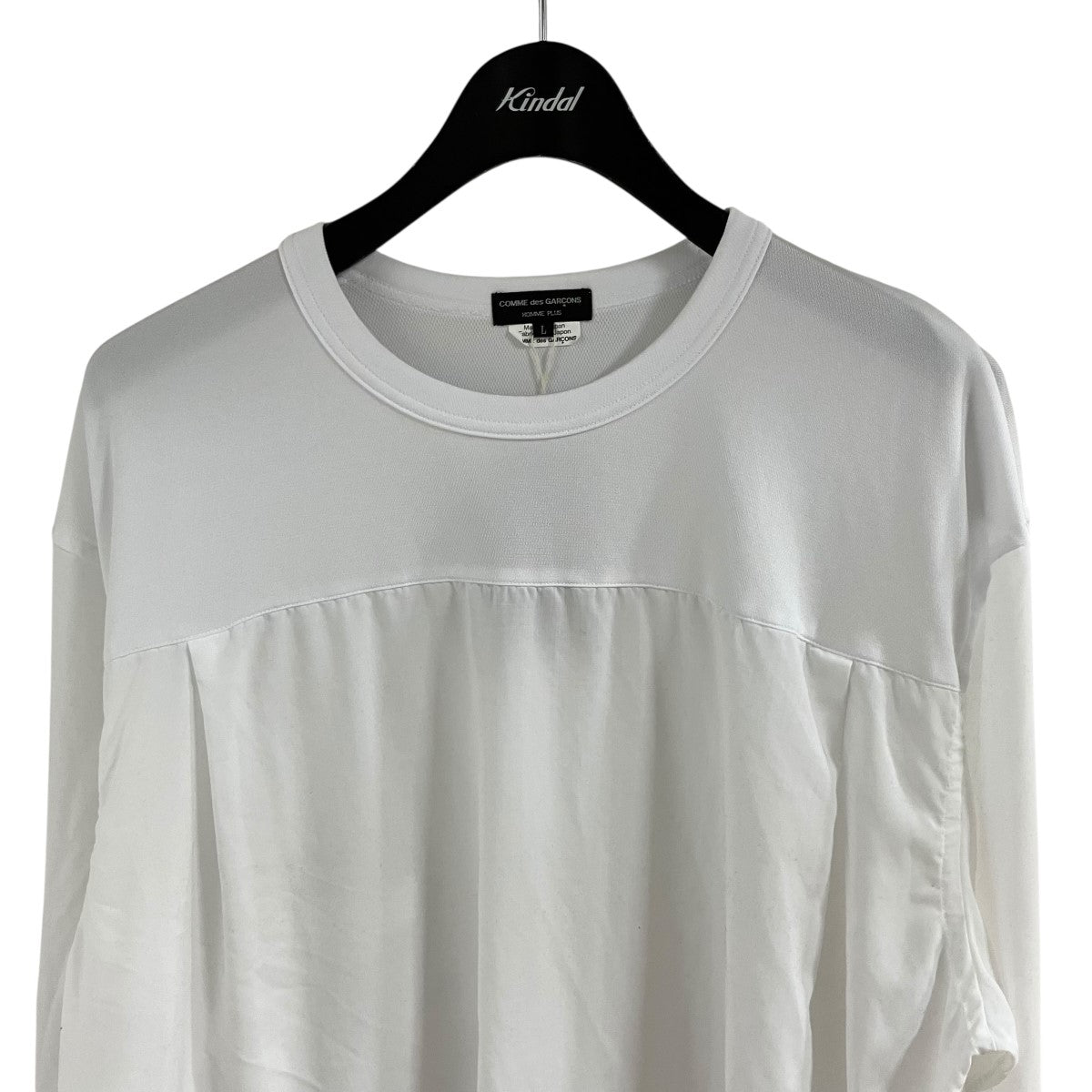 COMME des GARCONS HOMME PLUS 切り替えロングカットソー 古着・中古-2枚目のアイテム画像