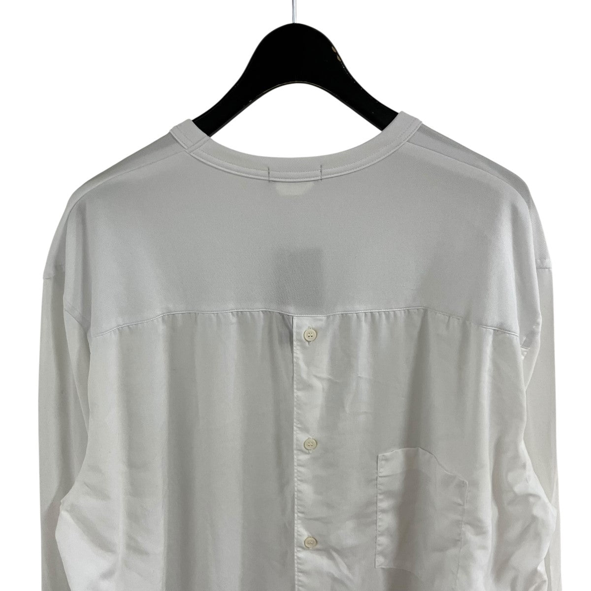 COMME des GARCONS HOMME PLUS 切り替えロングカットソー 古着・中古-4枚目のアイテム画像