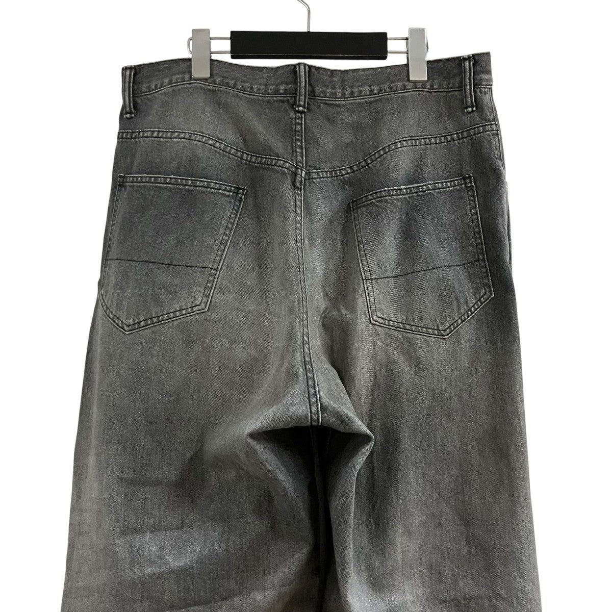 アンセルム　ダメージ加工 ブラックデニムパンツ L ANCELLM(アンセルム) ダメージ加工デニムパンツ ANC-PT78 ブラック