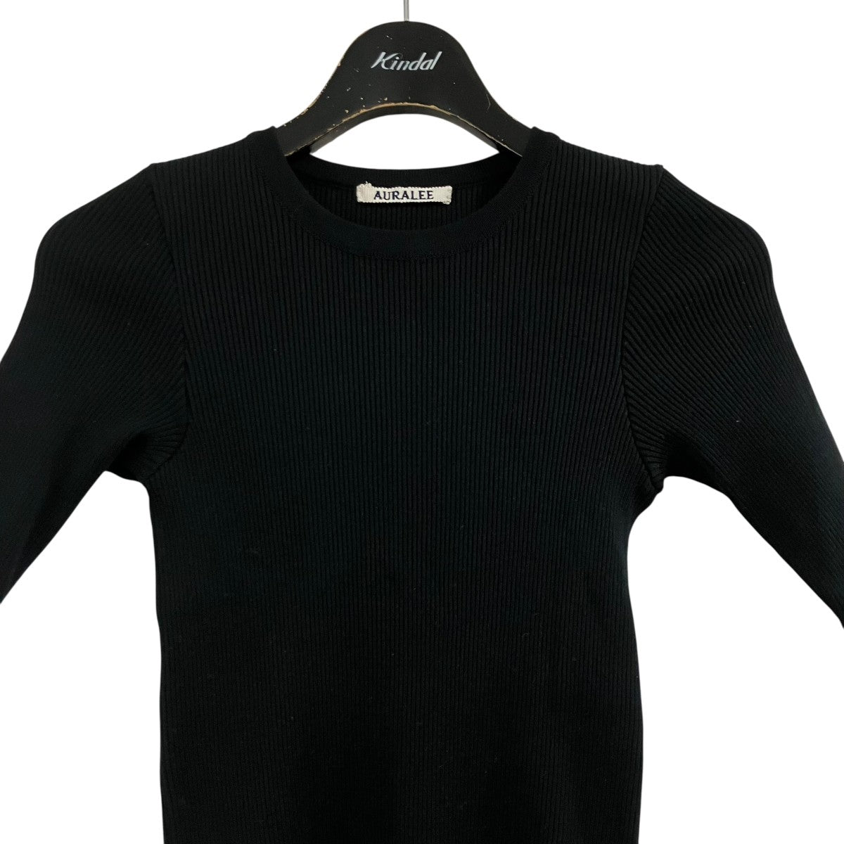 auralee リブニットTシャツ AURALEE(オーラリー) リブニットTシャツ A00T02HR ブラック サイズ 0