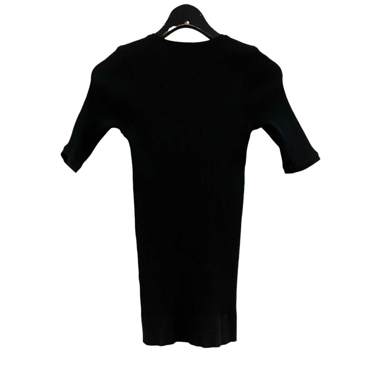 AURALEE(オーラリー) リブニットTシャツ A00T02HR ブラック サイズ 0