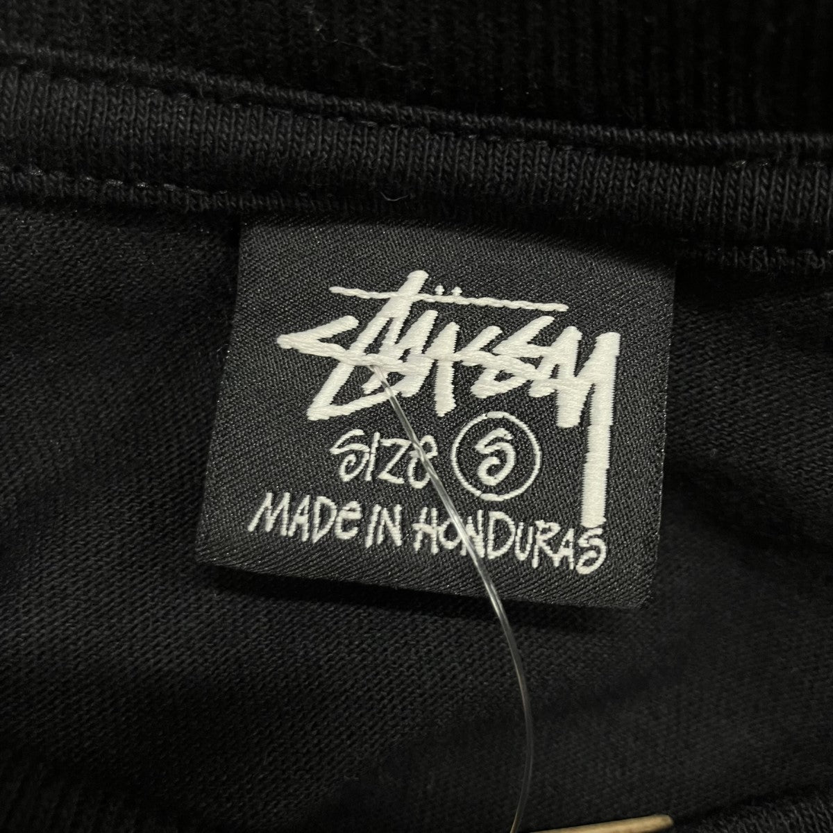 stussy(ステューシー) バックプリント半袖Tシャツ ブラック×グリーン
