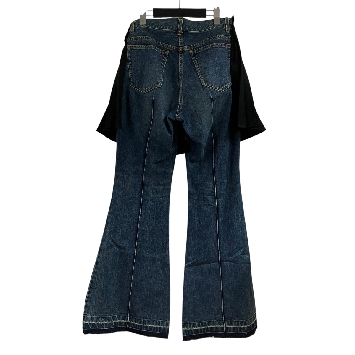 sacai(サカイ) プリーツスカートドッキング レイヤードフレアデニム