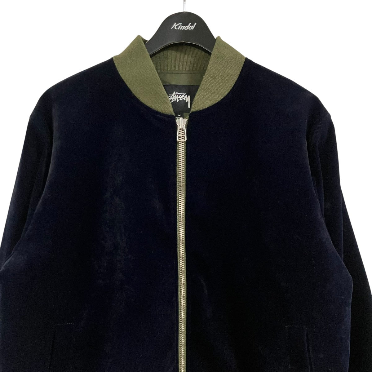 stussy ベロアジャケット 古着・中古-2枚目のアイテム画像