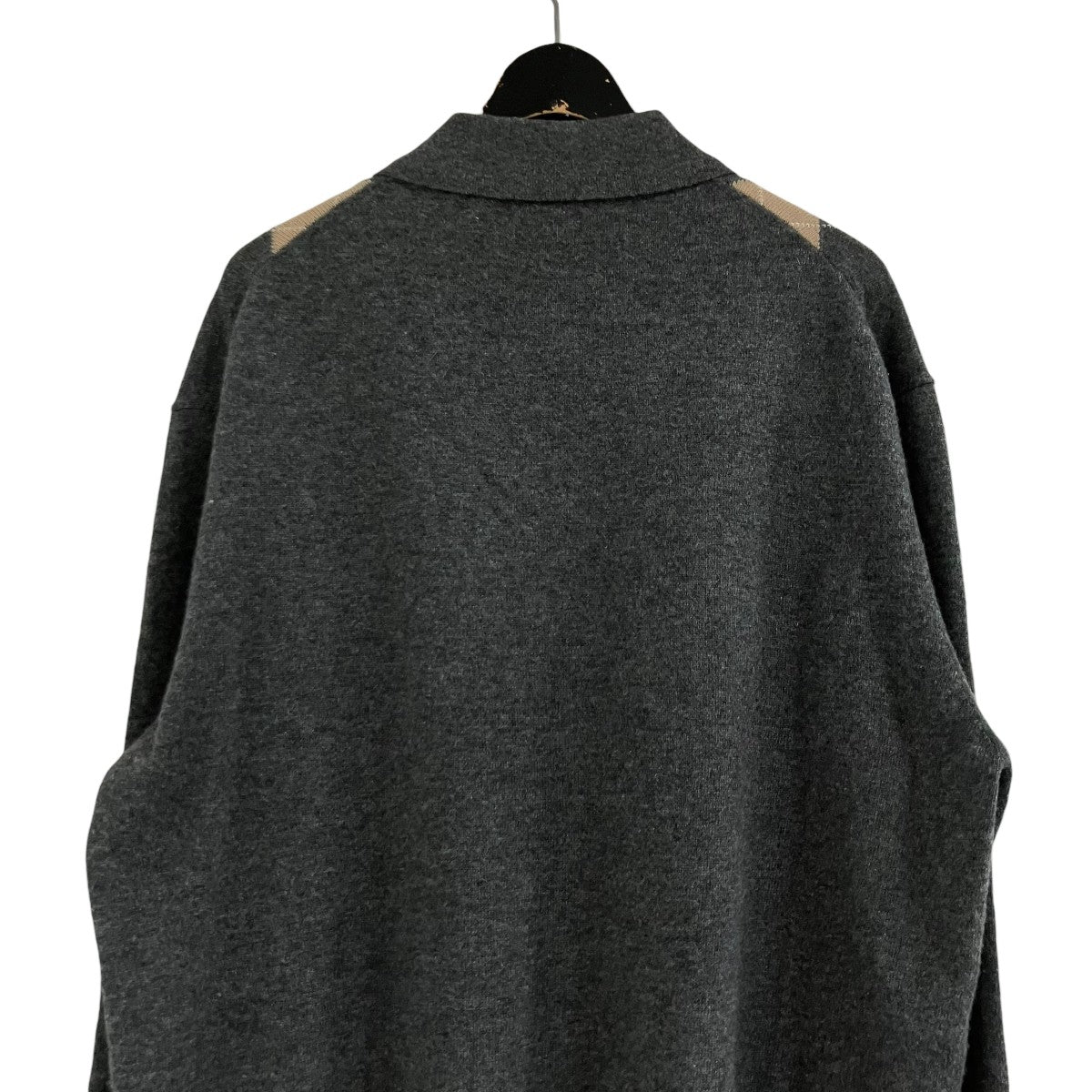 MIU MIU(ミュウミュウ) ニットポロシャツ MML973 グレー×ベージュ