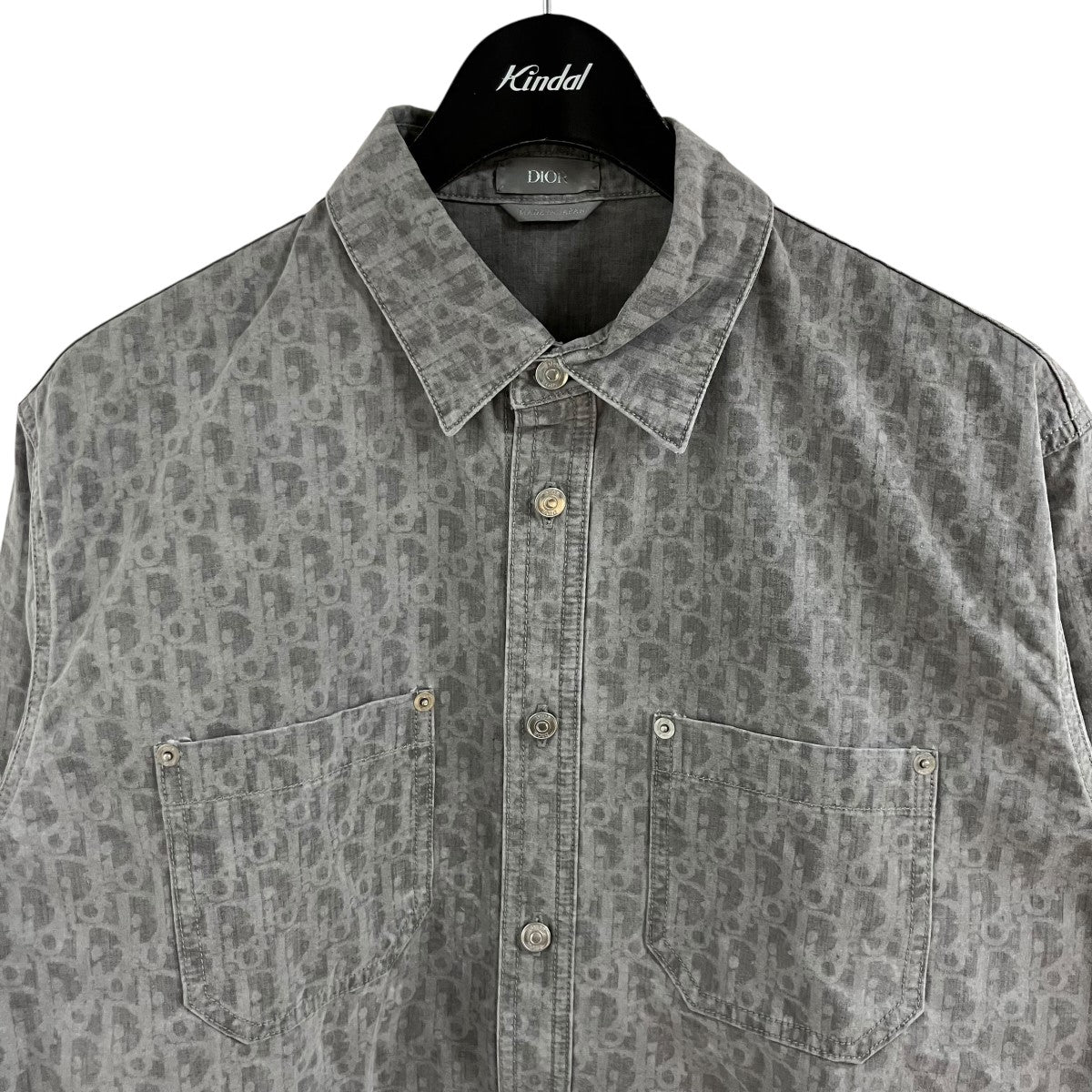 DIOR(ディオール) オブリークシャツ 013D585B3001 グレー サイズ 39