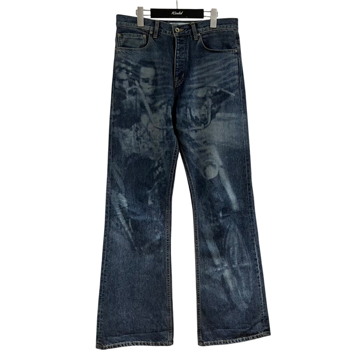 プリントデニムパンツ