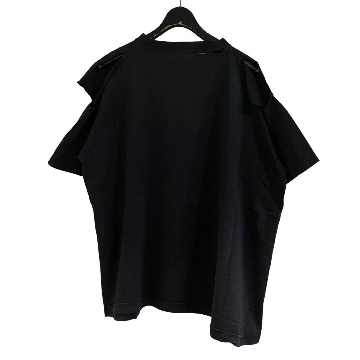 BALENCIAGA(バレンシアガ) パッチデストロイTシャツ 826346 ブラック