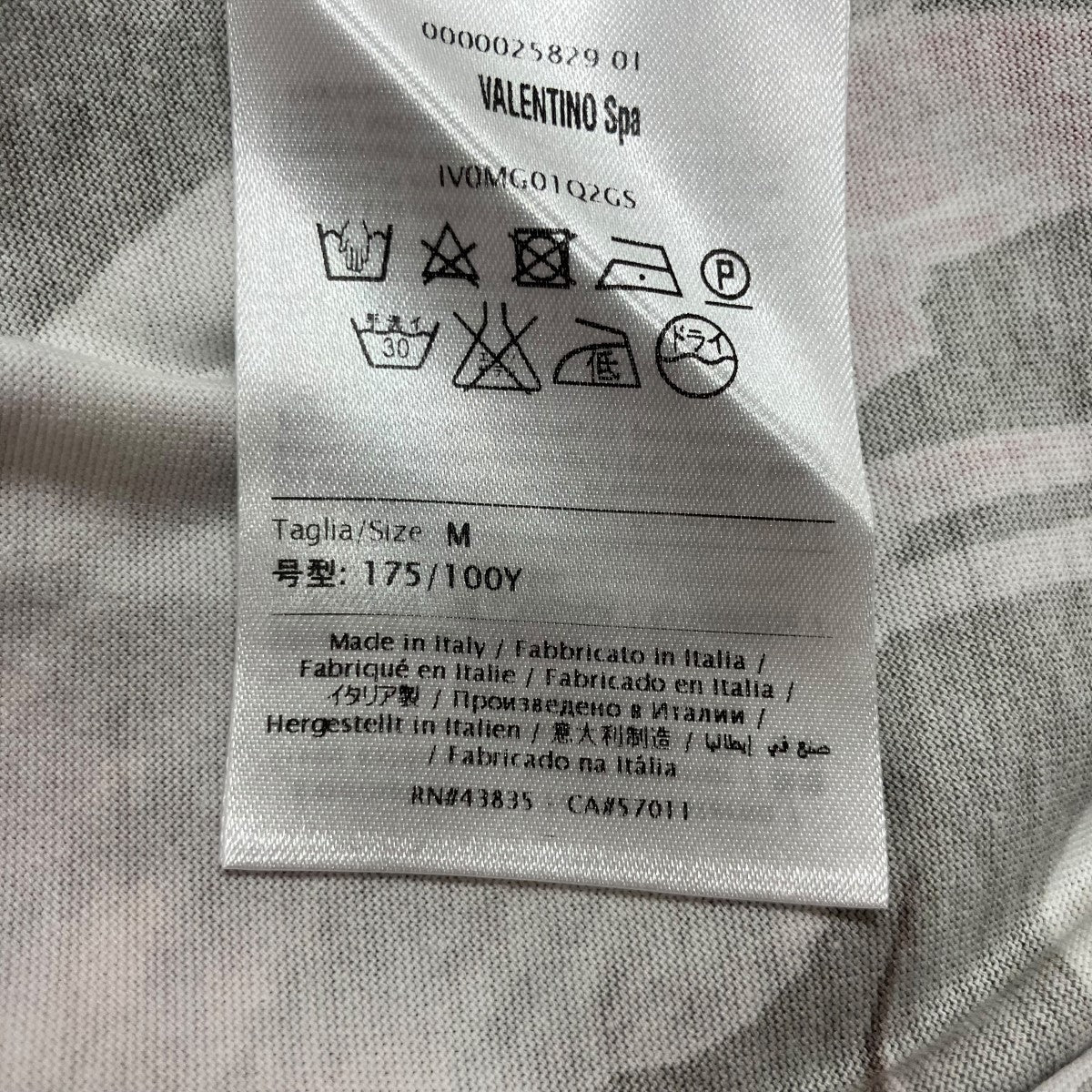 VALENTINO 総柄プリントTシャツ 古着・中古-6枚目のアイテム画像