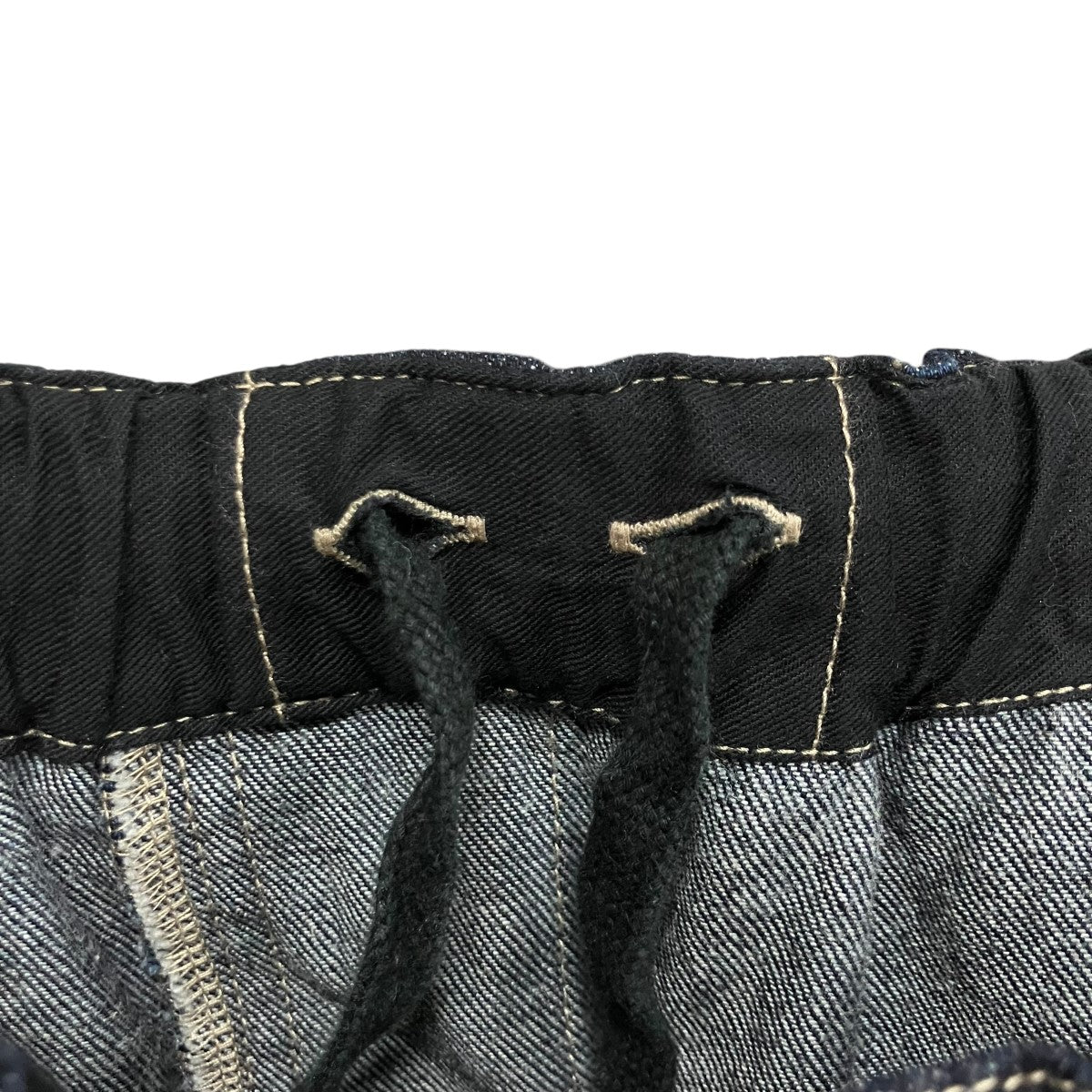 ドローストリングデニムパンツ